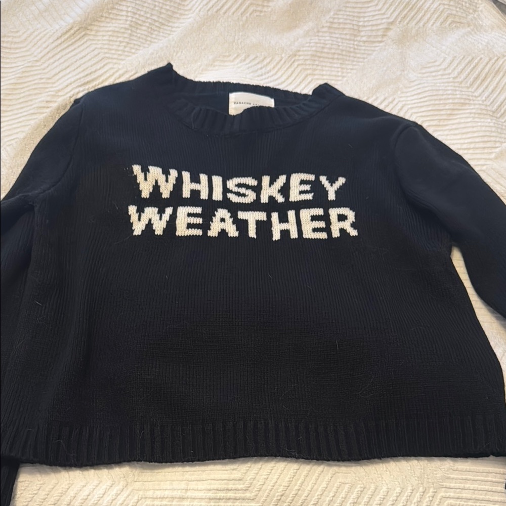 Black Whiskey Weather Sweater